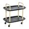 Hello Honey® Main + Mesa™ 2-Tier Modern Plastic and Metal Trolley